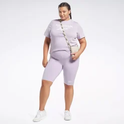 Shorts|Reebok Shorts Identity Fitted Logo Shorts (Plus Size)