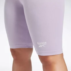 Shorts|Reebok Shorts Identity Fitted Logo Shorts (Plus Size)