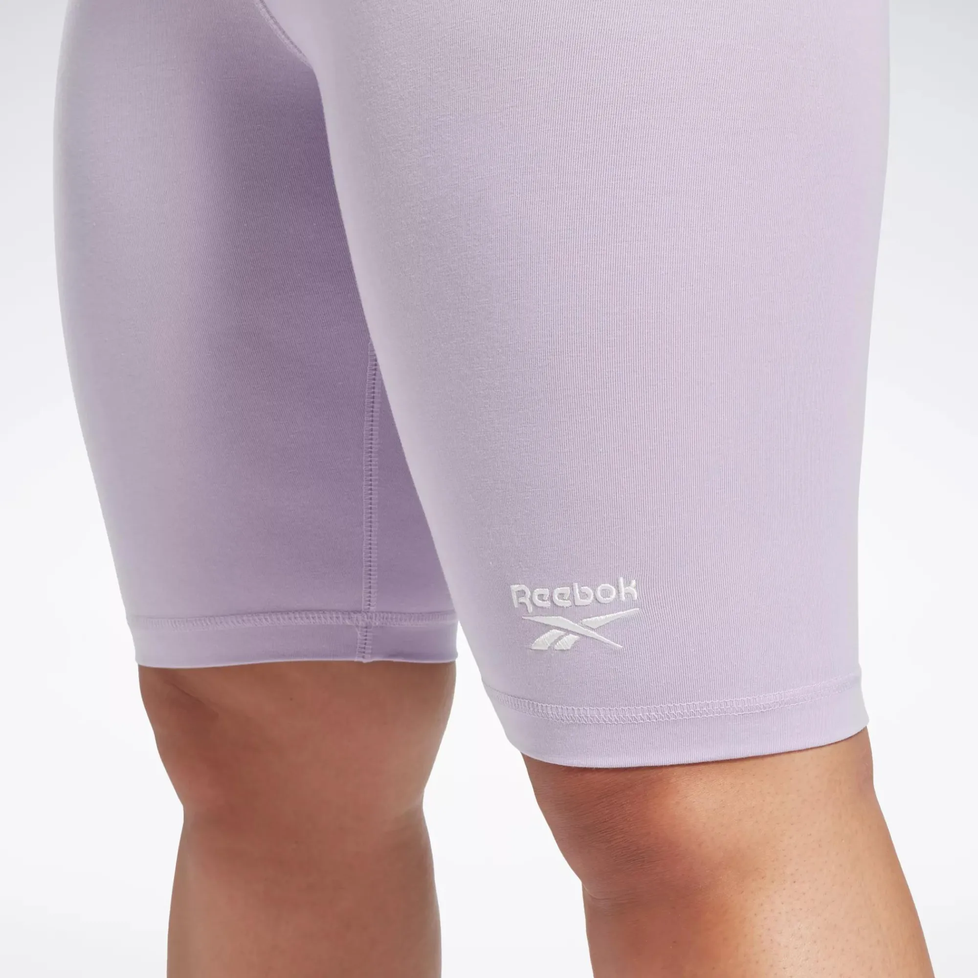 Shorts|Reebok Shorts Identity Fitted Logo Shorts (Plus Size)