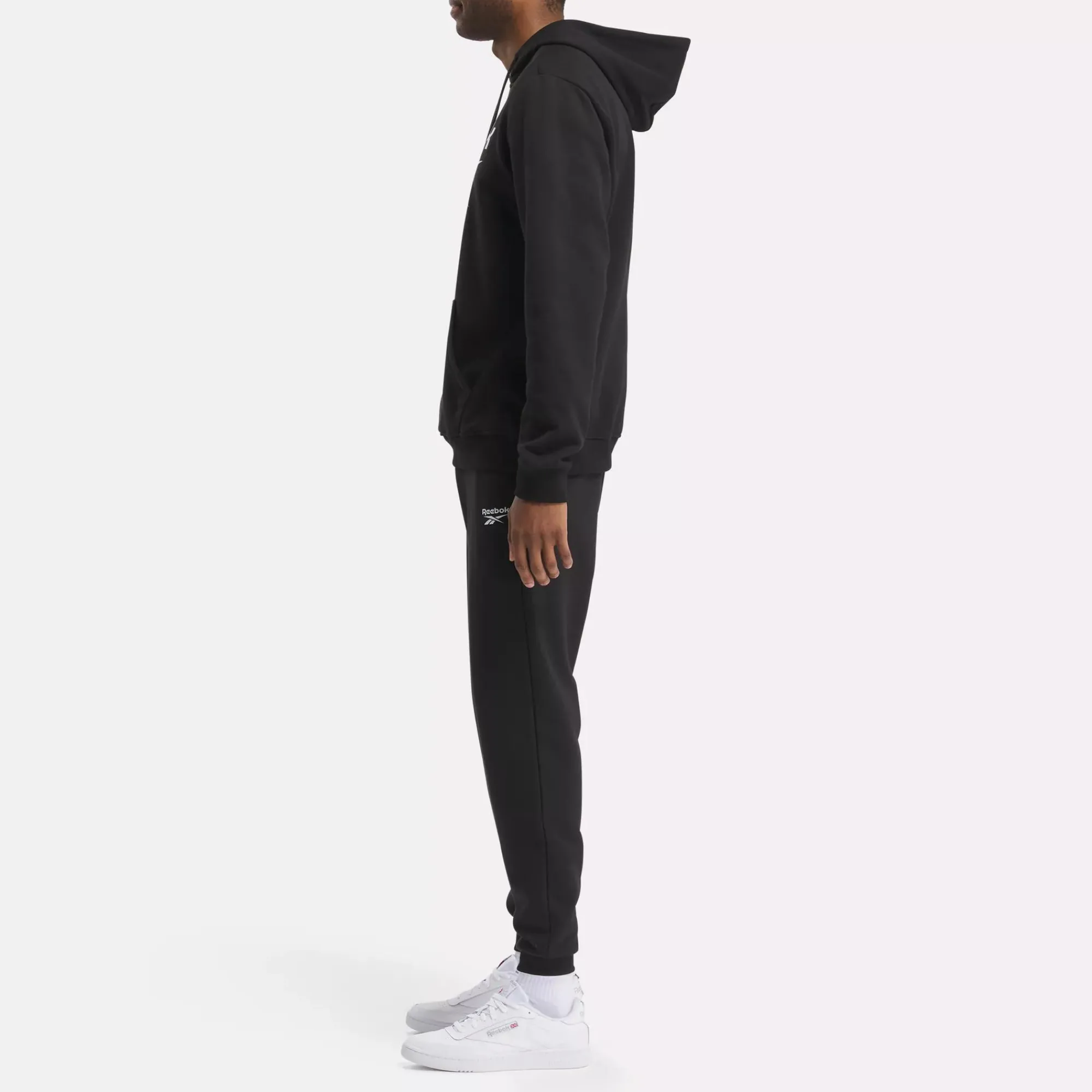 Loungewear|Reebok Loungewear Identity Fleece Stacked Logo Pullover Hoodie