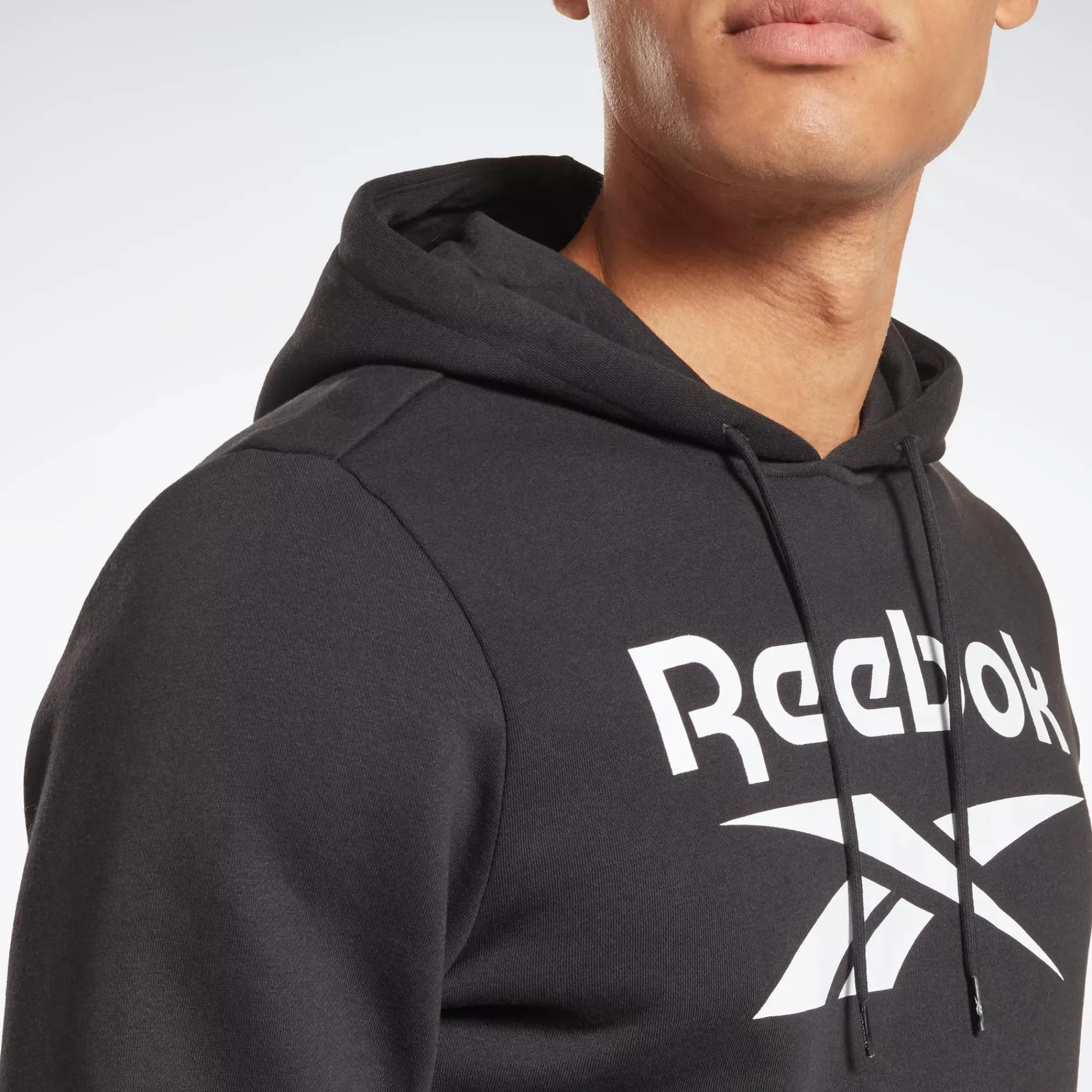 Loungewear|Reebok Loungewear Identity Fleece Stacked Logo Pullover Hoodie