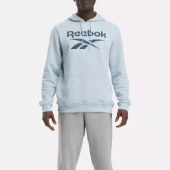 Hoodies & Sweatshirts|Reebok Hoodies & Sweatshirts Identity Fleece Stacked Logo Pullover Hoodie