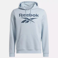 Hoodies & Sweatshirts|Reebok Hoodies & Sweatshirts Identity Fleece Stacked Logo Pullover Hoodie