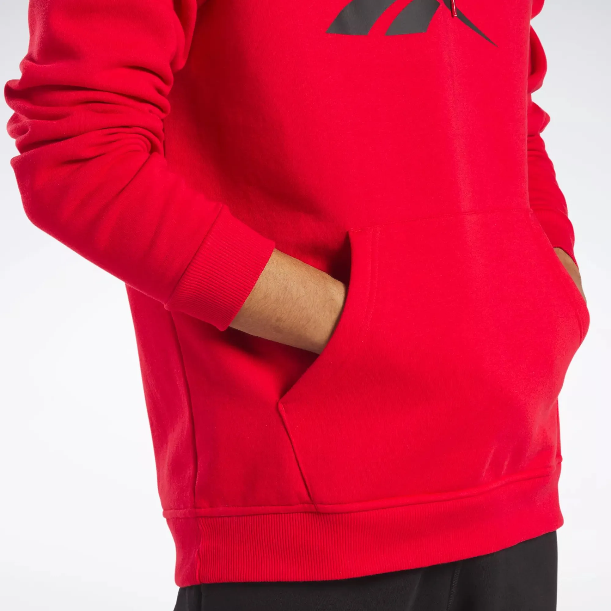 Hoodies & Sweatshirts|Reebok Hoodies & Sweatshirts Identity Fleece Stacked Logo Pullover Hoodie