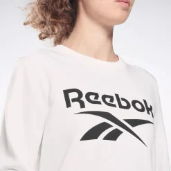 Hoodies & Sweatshirts|Reebok Hoodies & Sweatshirts Identity Logo French Terry Crew Sweatshirt