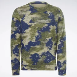 Hoodies & Sweatshirts|Reebok Hoodies & Sweatshirts Identity Modern Camo Fleece Crew Sweatshirt