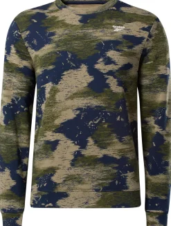 Hoodies & Sweatshirts|Reebok Hoodies & Sweatshirts Identity Modern Camo Fleece Crew Sweatshirt