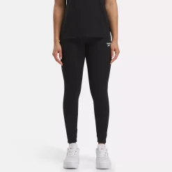 Leggings & Tights|Reebok Leggings & Tights Identity Small Logo Cotton Leggings