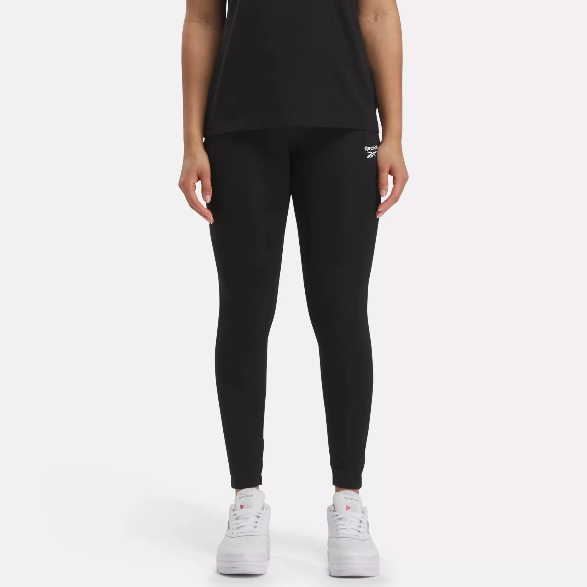 Leggings & Tights|Reebok Leggings & Tights Identity Small Logo Cotton Leggings