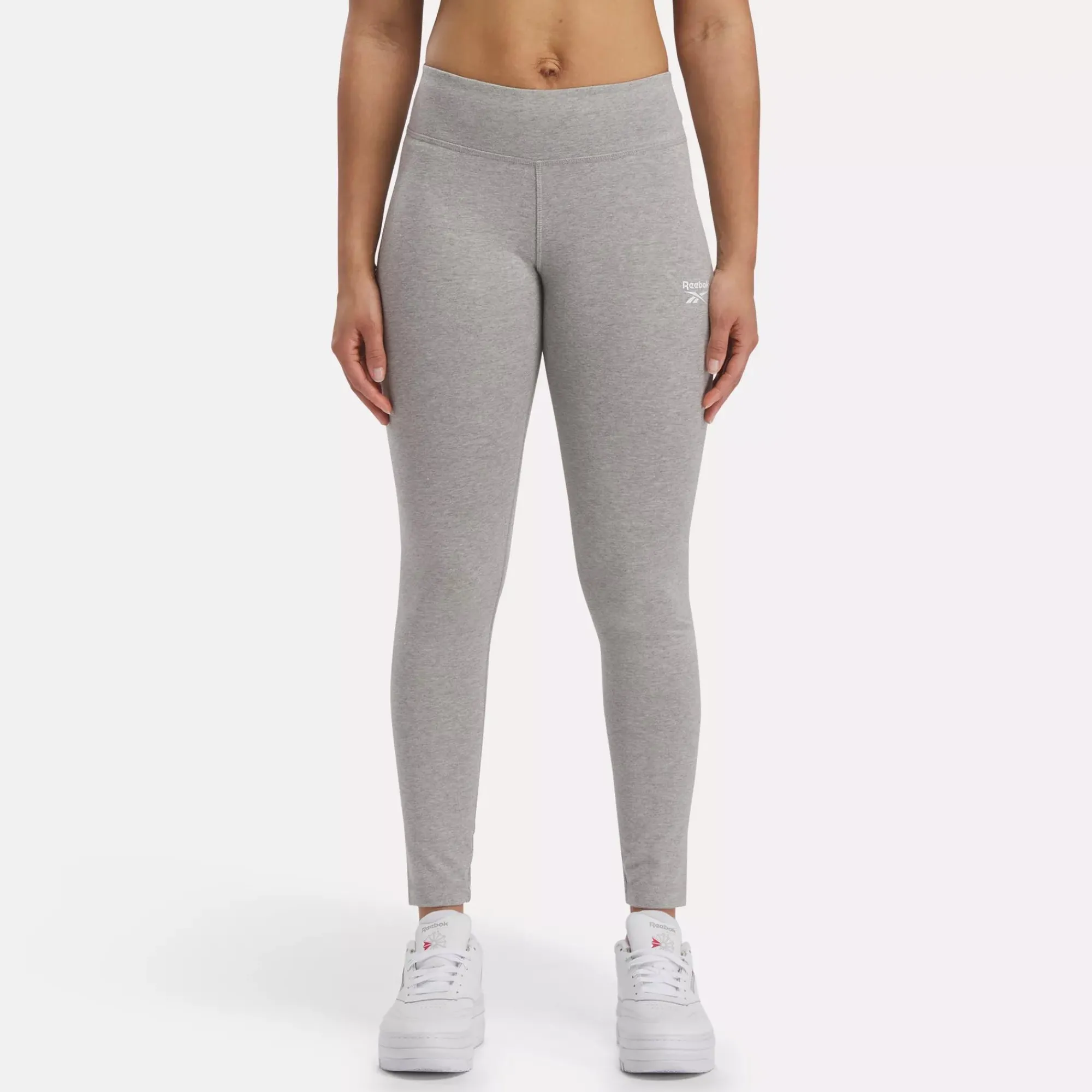 Leggings & Tights|Reebok Leggings & Tights Identity Small Logo Cotton Leggings
