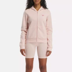 Loungewear|Reebok Loungewear Identity Small Logo Fleece Full-Zip Sweatshirt