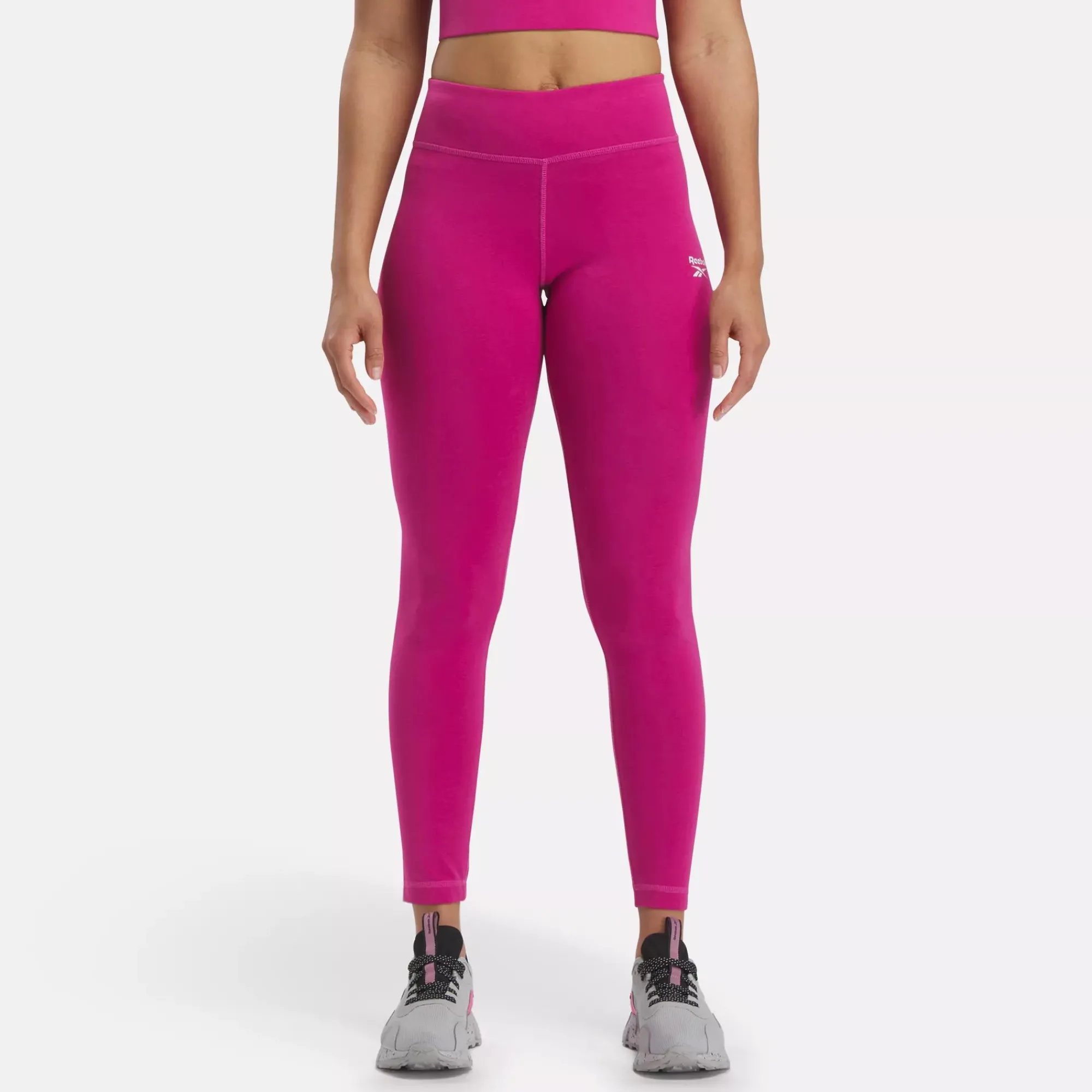 Leggings & Tights|Reebok Leggings & Tights Identity Small Logo Cotton Leggings