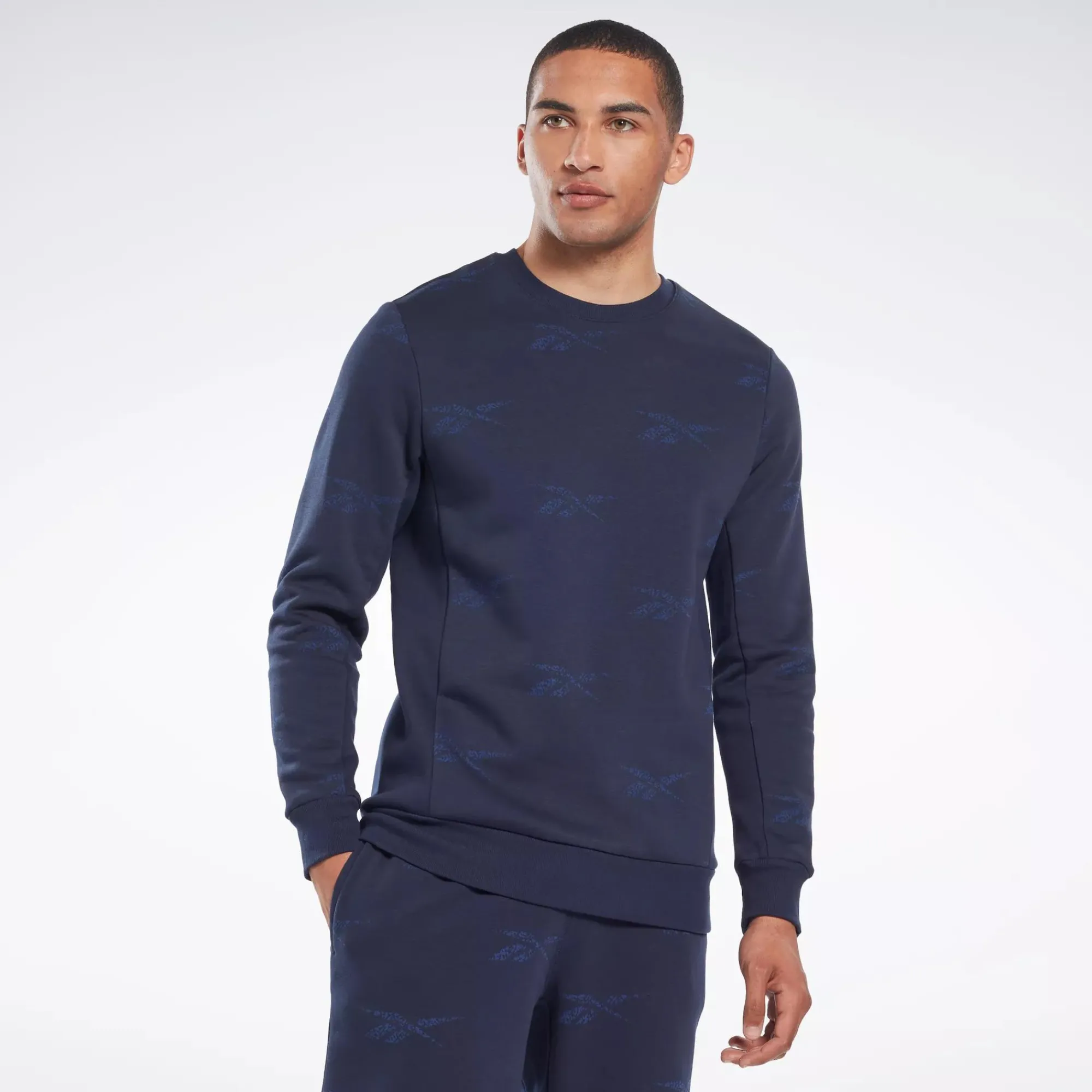 Hoodies & Sweatshirts|Reebok Hoodies & Sweatshirts Identity Vector Fleece Crew Sweatshirt
