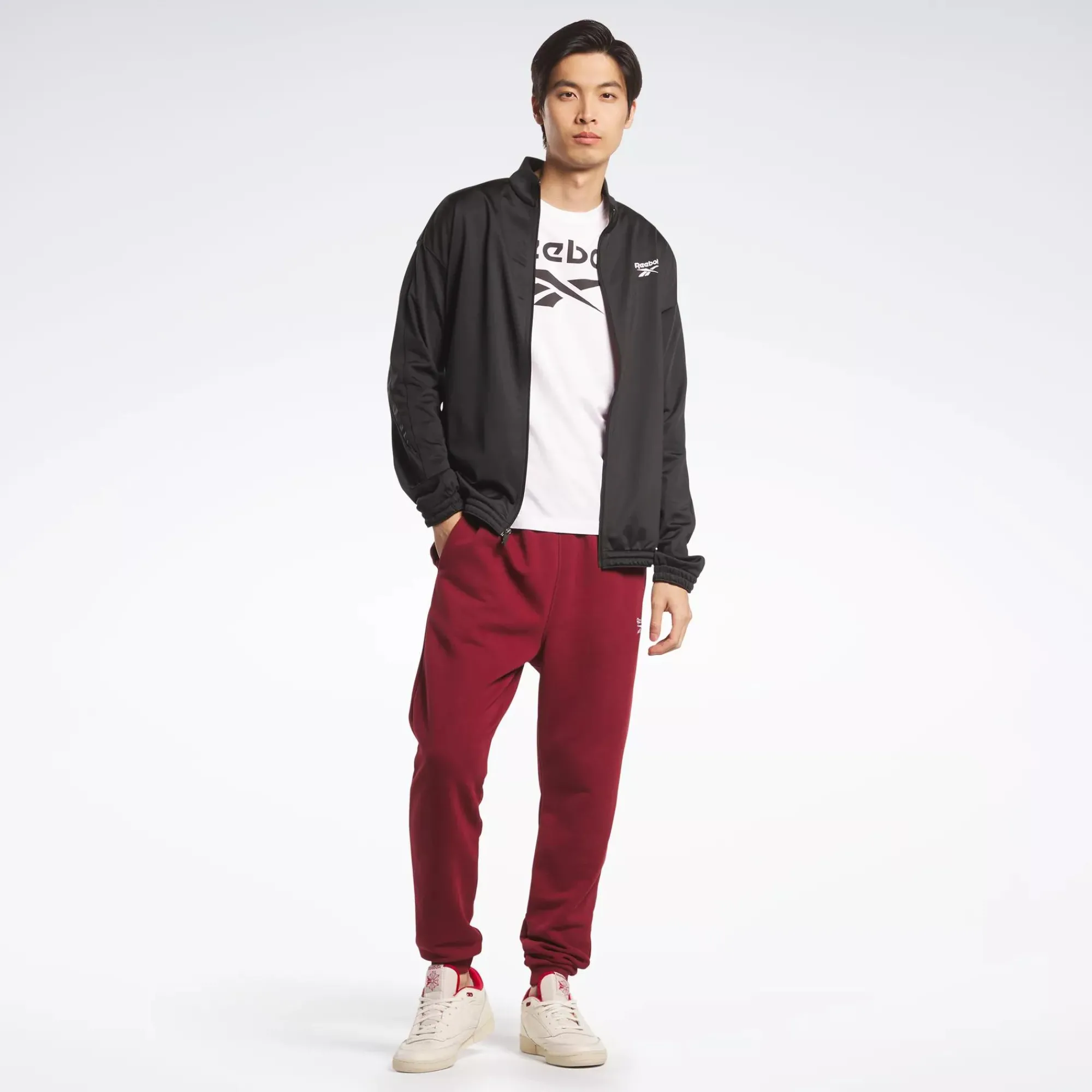 Jackets|Reebok Jackets Identity Vector Knit Track Jacket