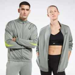 Jackets|Reebok Jackets Identity Vector Knit Track Jacket