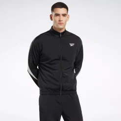Jackets|Reebok Jackets Identity Vector Knit Track Jacket