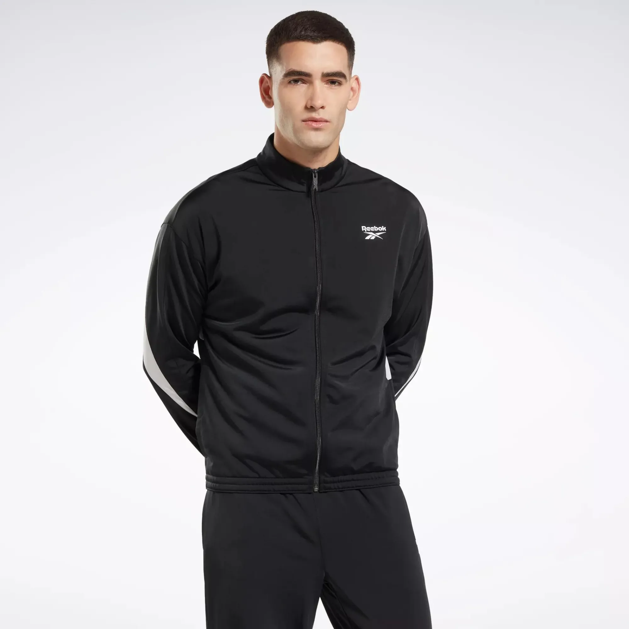 Jackets|Reebok Jackets Identity Vector Knit Track Jacket