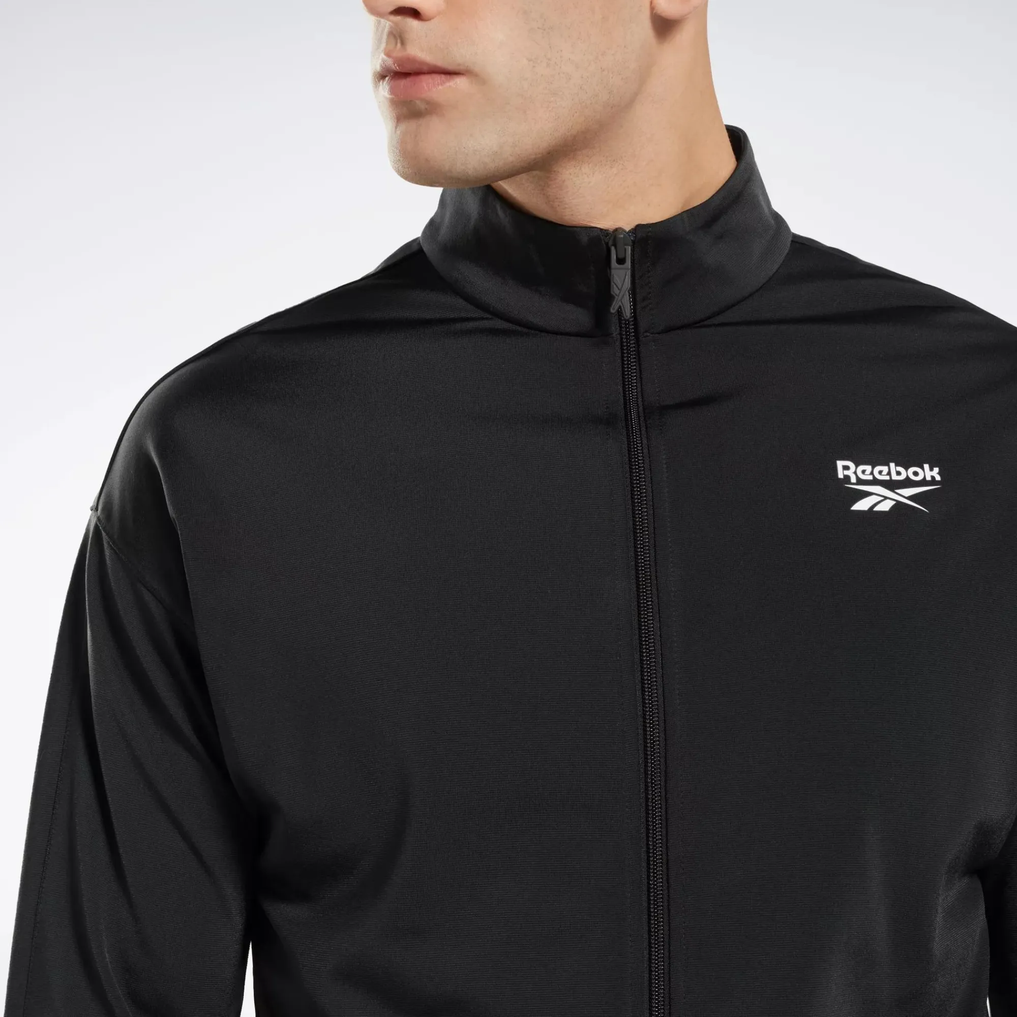 Jackets|Reebok Jackets Identity Vector Knit Track Jacket