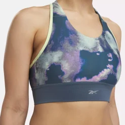 Sports Bras|Reebok Sports Bras Running Allover Print Bra