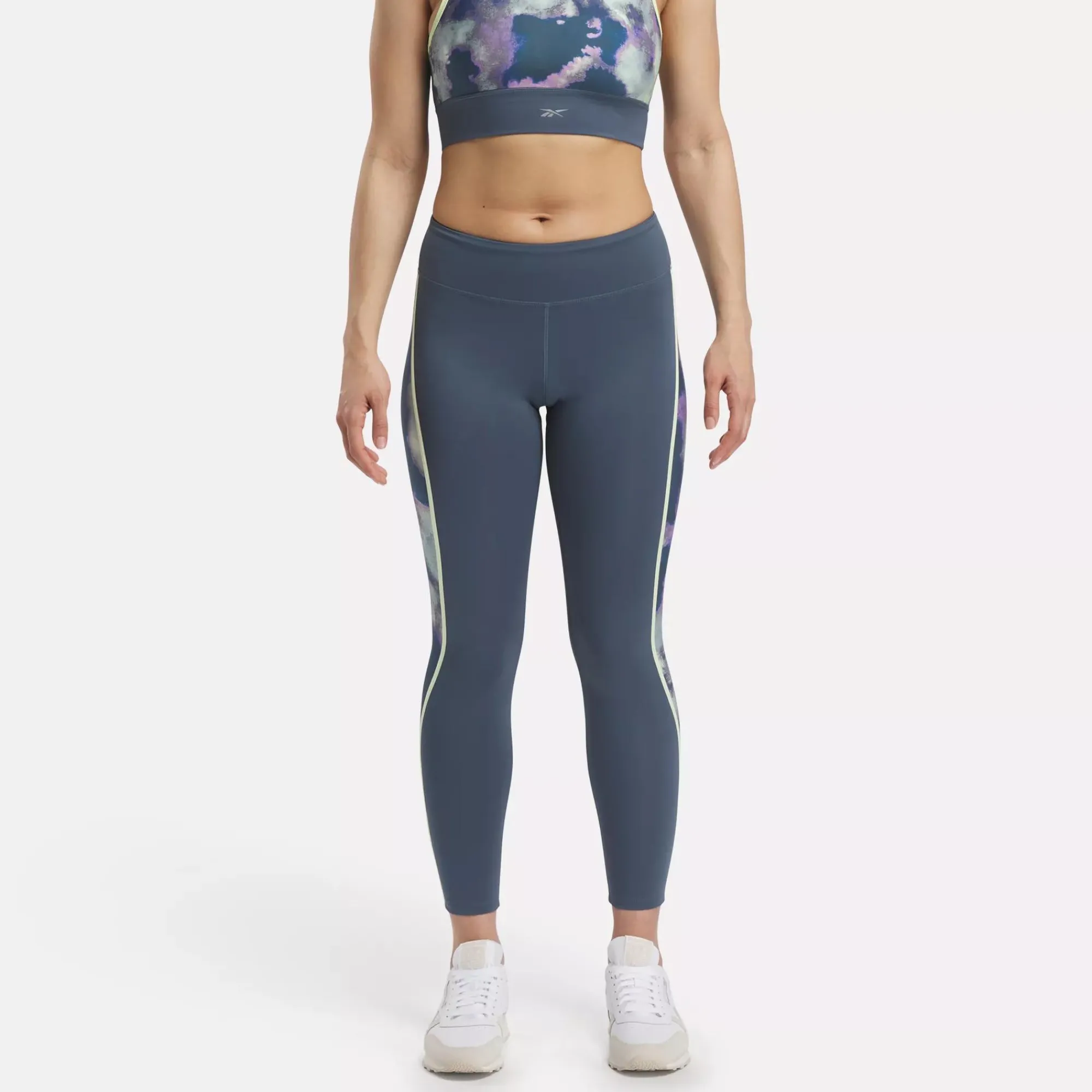 Leggings & Tights|Reebok Leggings & Tights Running Allover Print Leggings