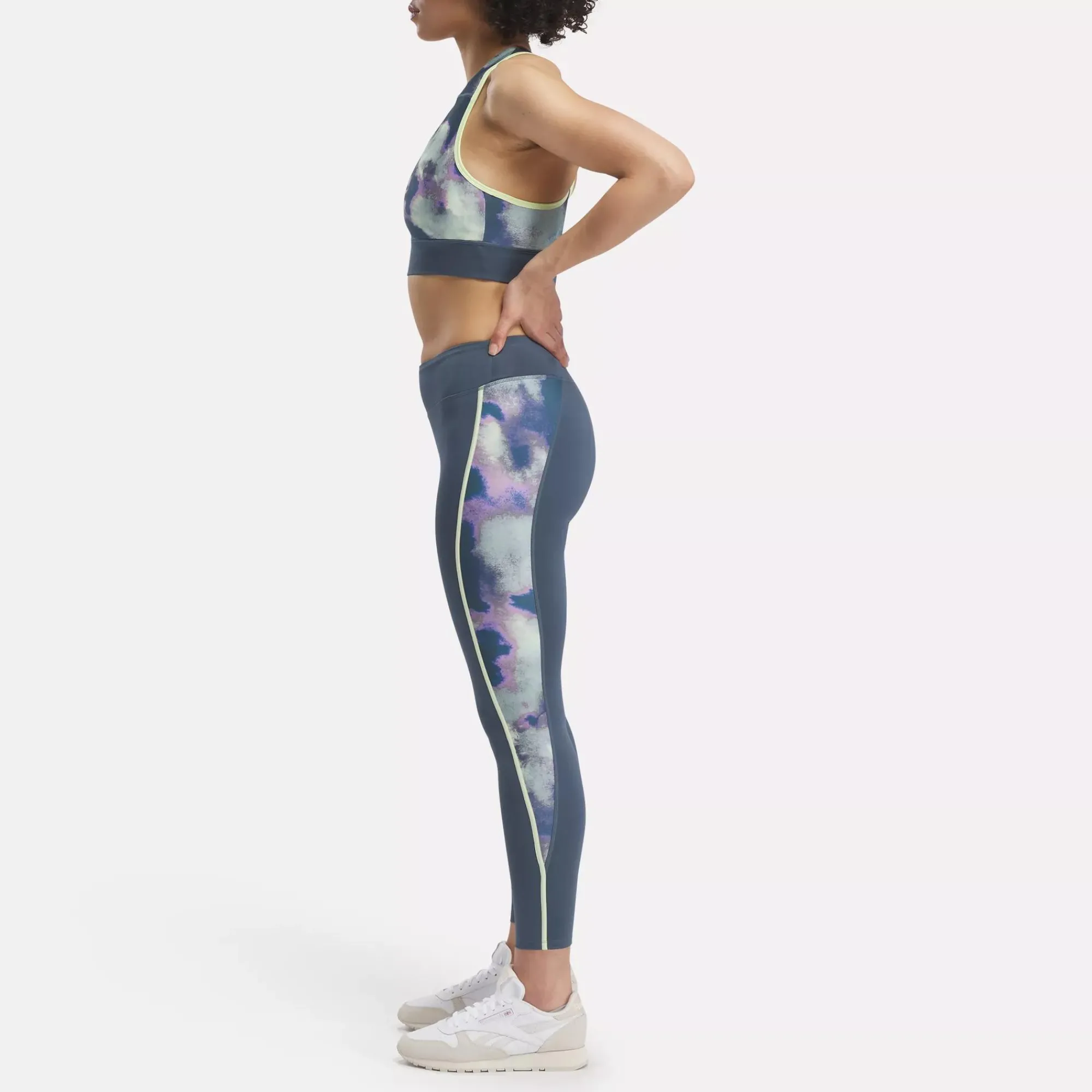 Leggings & Tights|Reebok Leggings & Tights Running Allover Print Leggings
