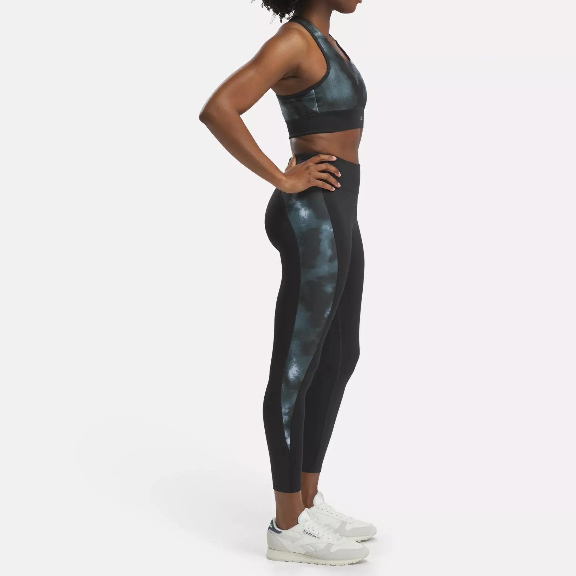 Leggings & Tights|Reebok Leggings & Tights Running Allover Print Leggings