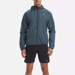 Jackets|Reebok Jackets Running Hooded Jacket