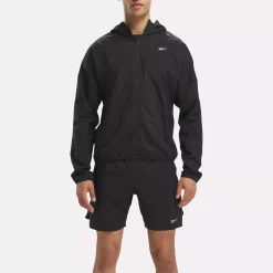 Jackets|Reebok Jackets Running Hooded Jacket