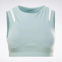 Tank Tops|Reebok Tank Tops Studio Layered Bra Top
