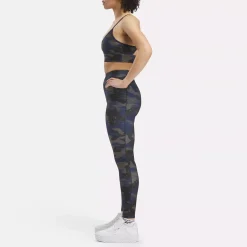 Leggings & Tights|Reebok Leggings & Tights Workout Ready Camo Print Tights
