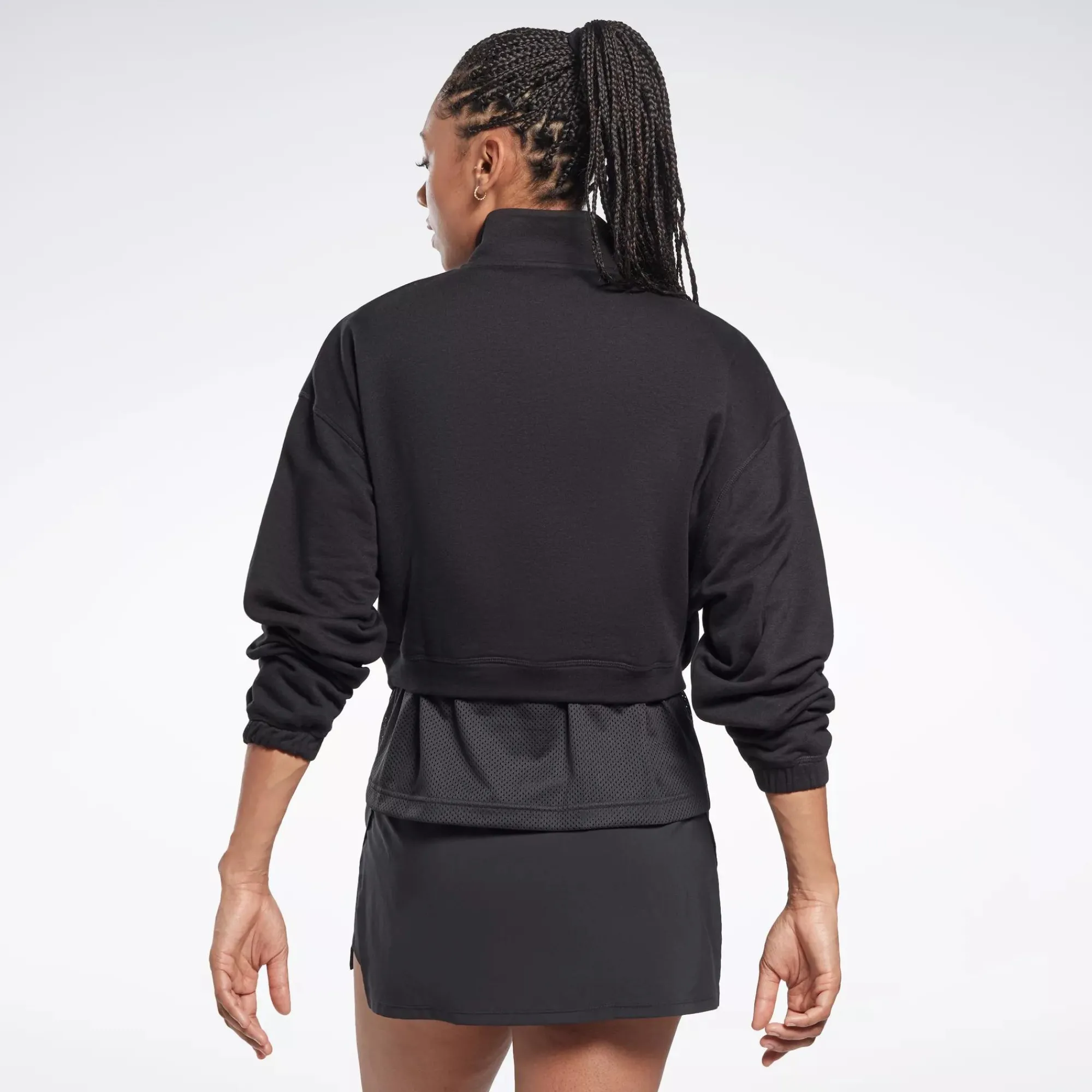 Hoodies & Sweatshirts|Reebok Hoodies & Sweatshirts Workout Ready Knit 1/4 Zip Sweatshirt