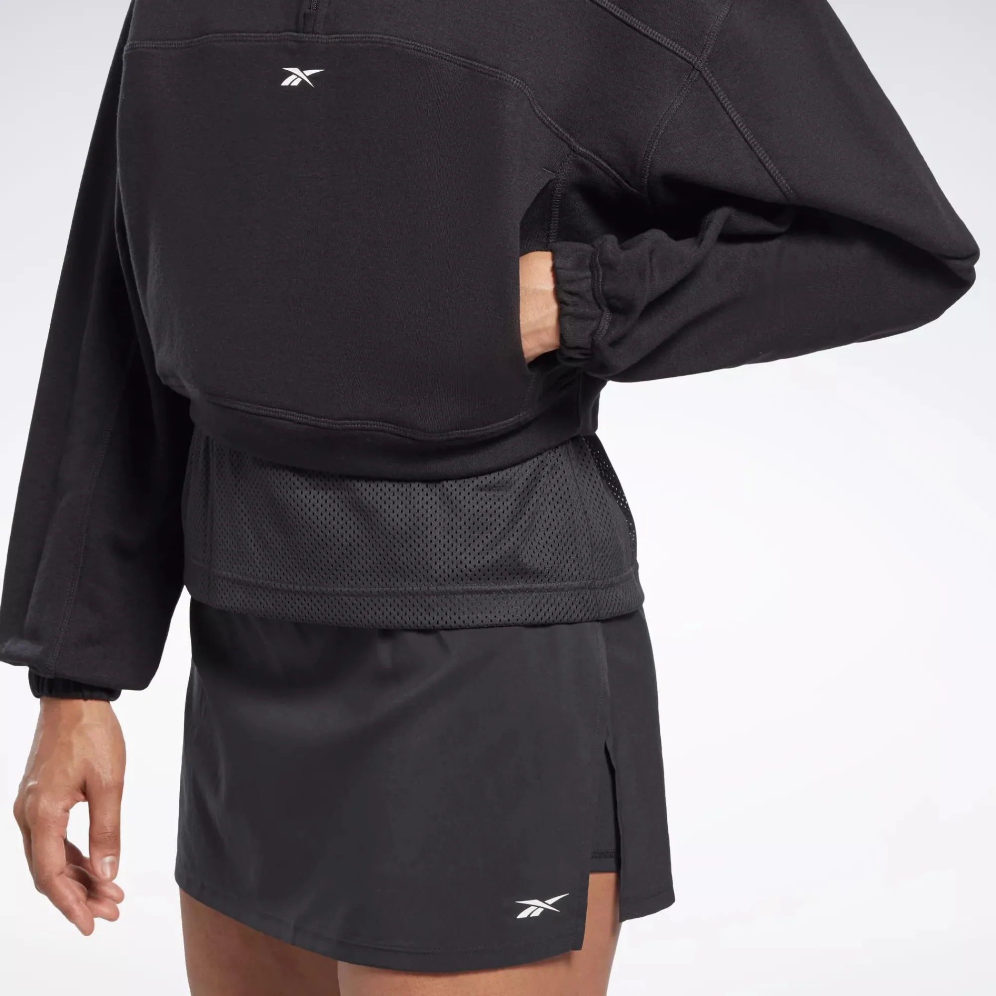Hoodies & Sweatshirts|Reebok Hoodies & Sweatshirts Workout Ready Knit 1/4 Zip Sweatshirt
