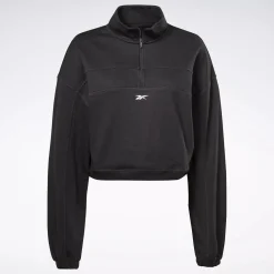 Hoodies & Sweatshirts|Reebok Hoodies & Sweatshirts Workout Ready Knit 1/4 Zip Sweatshirt