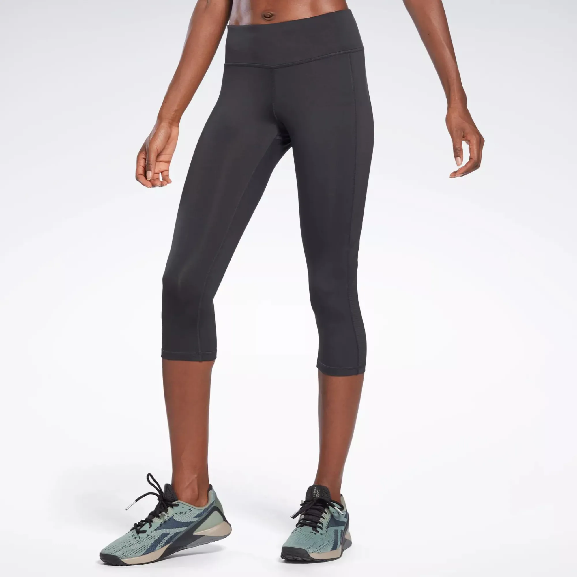 Leggings & Tights|Reebok Leggings & Tights Workout Ready Mesh Capri Tights