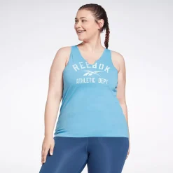 Tank Tops|Reebok Tank Tops Workout Ready Supremium Big Logo Tank Top (Plus Size)