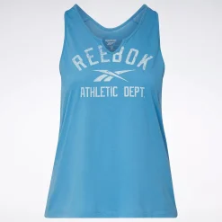 Tank Tops|Reebok Tank Tops Workout Ready Supremium Big Logo Tank Top (Plus Size)